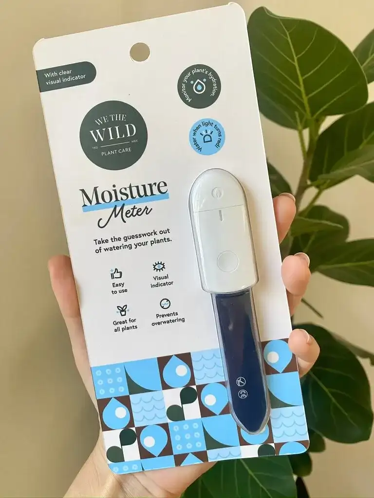 A moisture meter in its package